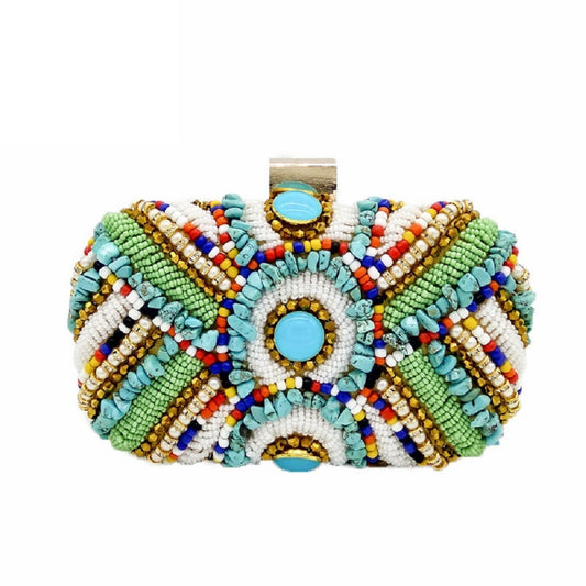 Amirah Beaded Clutch